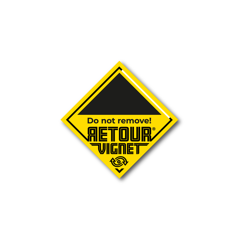 Retourvignet VOID Stickers 42 x 42 mm Engels ( 10 vel ).