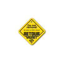 Retourvignet Hanglabel 50 x 50 mm Engels &quot;No 100% Refund&quot; ( 200 stuks ).