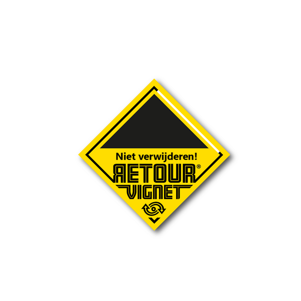 Retourvignet VOID Stickers 42 x 42 mm Nederlands ( per rol 250 stuks).